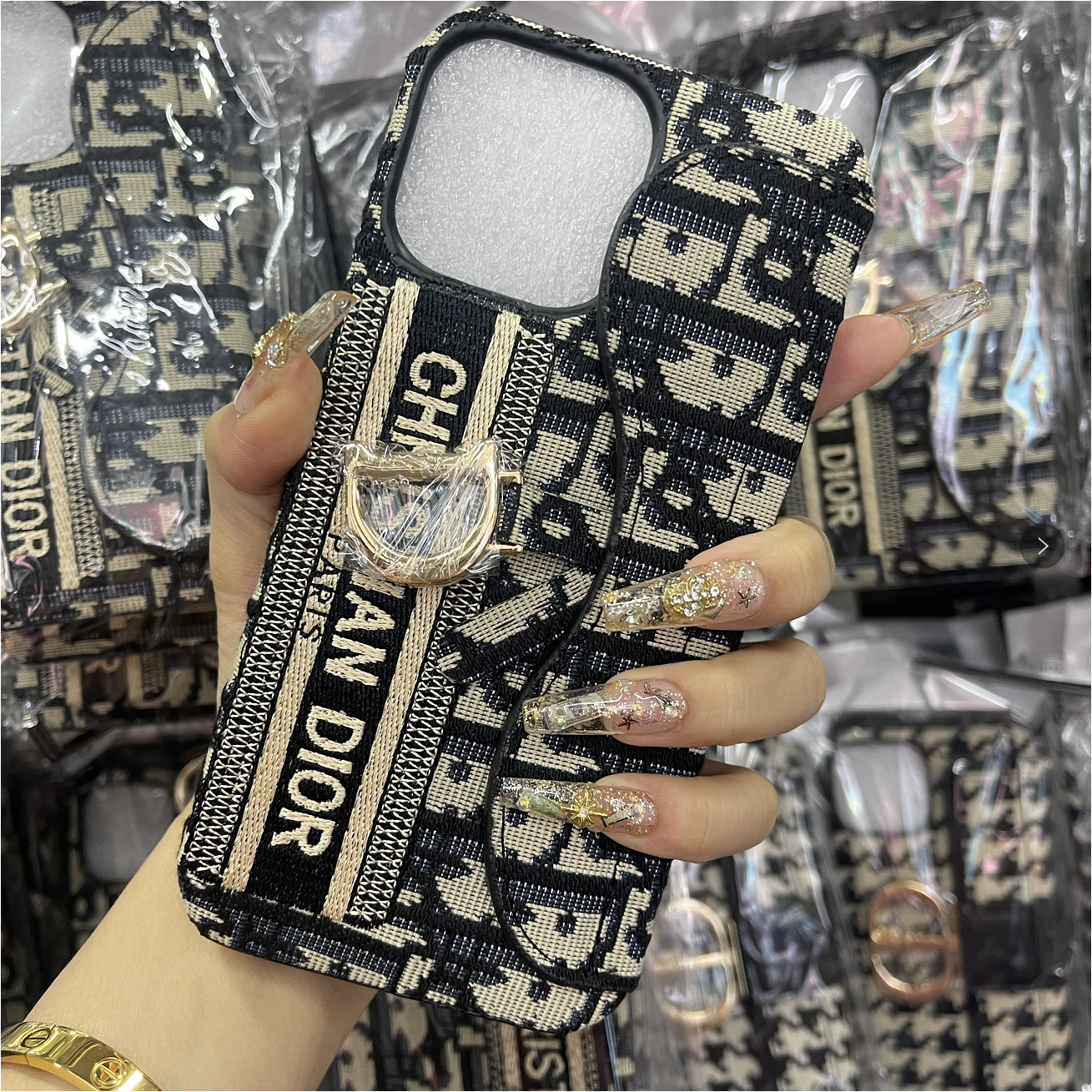 Coque de téléphone à imprimé floral OO pour iPhone