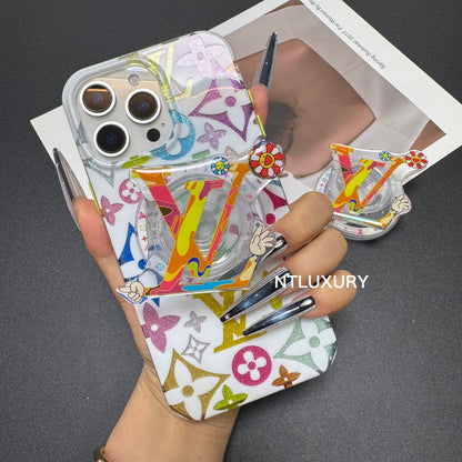 Sunflower Love Design Phone Case with MagSafe Holder