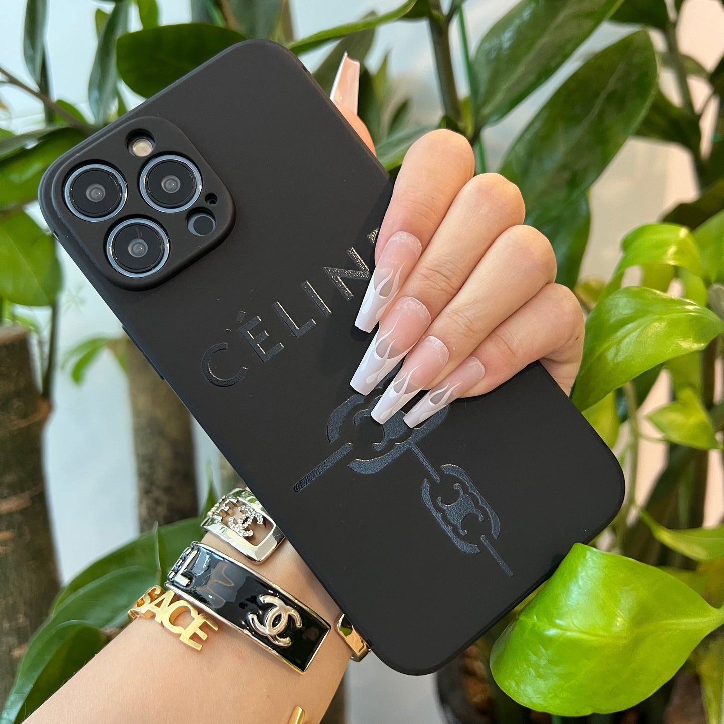 Black Trendy Phone Case ( Big CE )