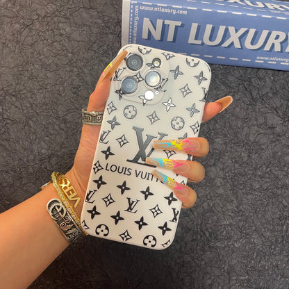 Coque de Téléphone Noire Tendance (Grand Amour pour le Rouge)
