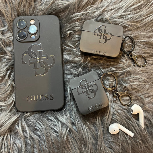 Coque de téléphone noire tendance (L GU)