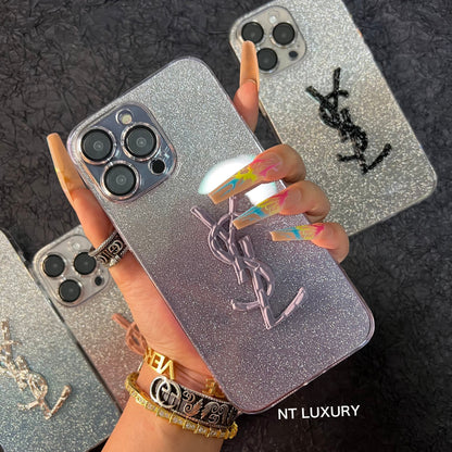 Glitter Shiny Yes Girl Phone Case For iPhone
