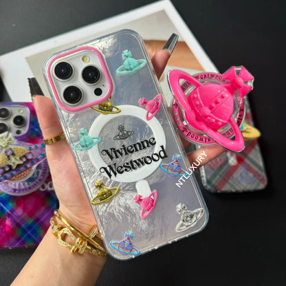 Coque iPhone West Woo à treillis avec support MageSafe
