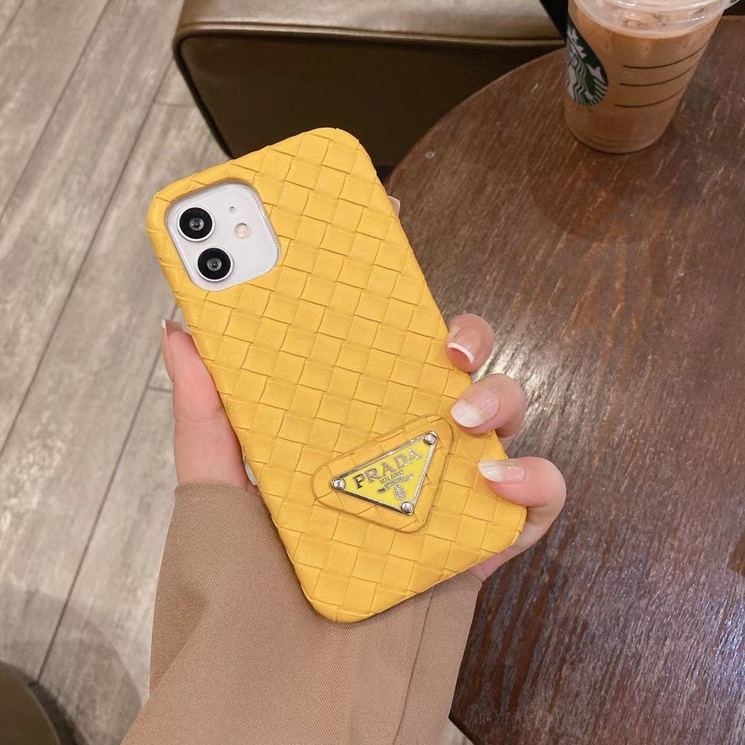 Étui de téléphone tricoté imprimé pour iPhone