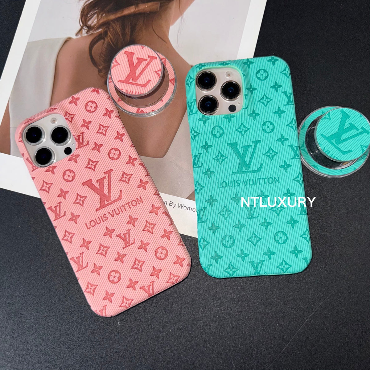 Coque iPhone Bonbons Colorés Amour avec Support Magsafe