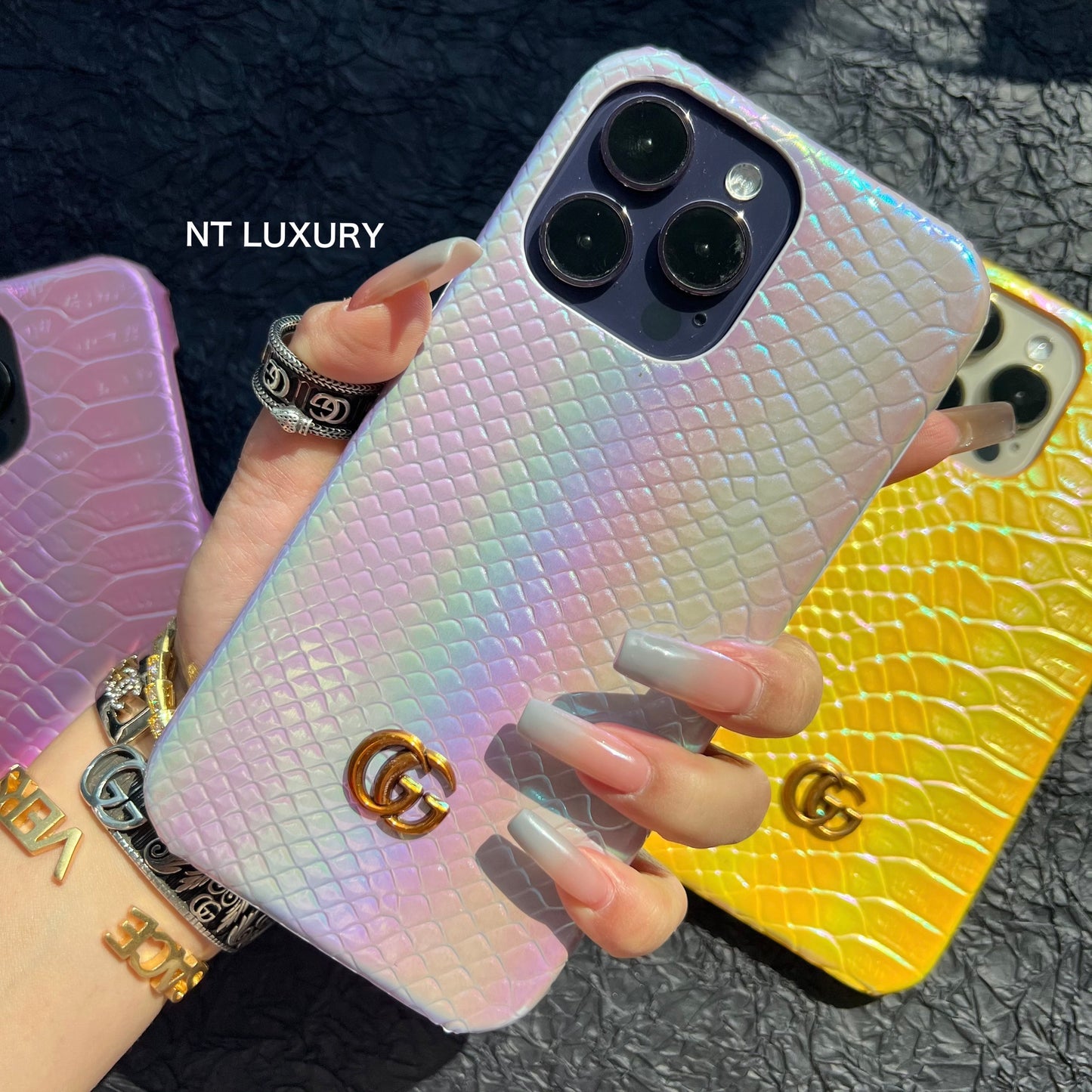 Bonne coque d'iPhone de conception laser