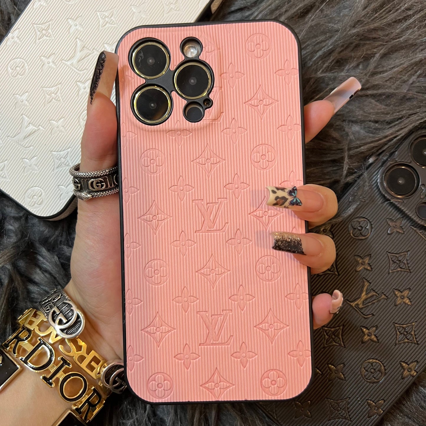 Coque de téléphone Colorful Love avec protection de caméra