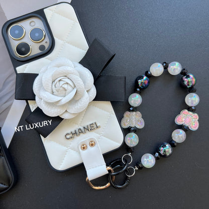 Coque de téléphone fille "Flower Deco" avec chaîne