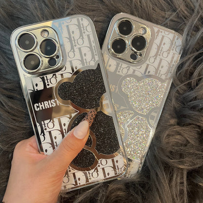 Coque de téléphone Ours Miroir - *UNE FOIS REÇUE, RETIRER LA COUCHE DE PLASTIQUE*