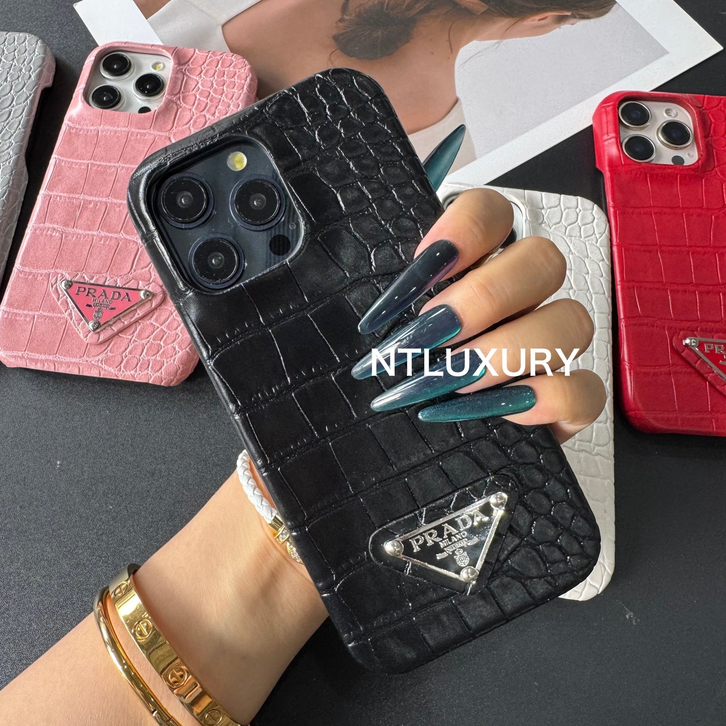 Pure Crocodile Pattern Phone Case