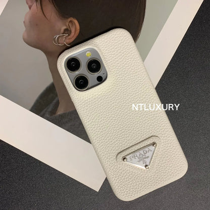 Litchi Pattern Phone Case for iPhone (12 Colors)
