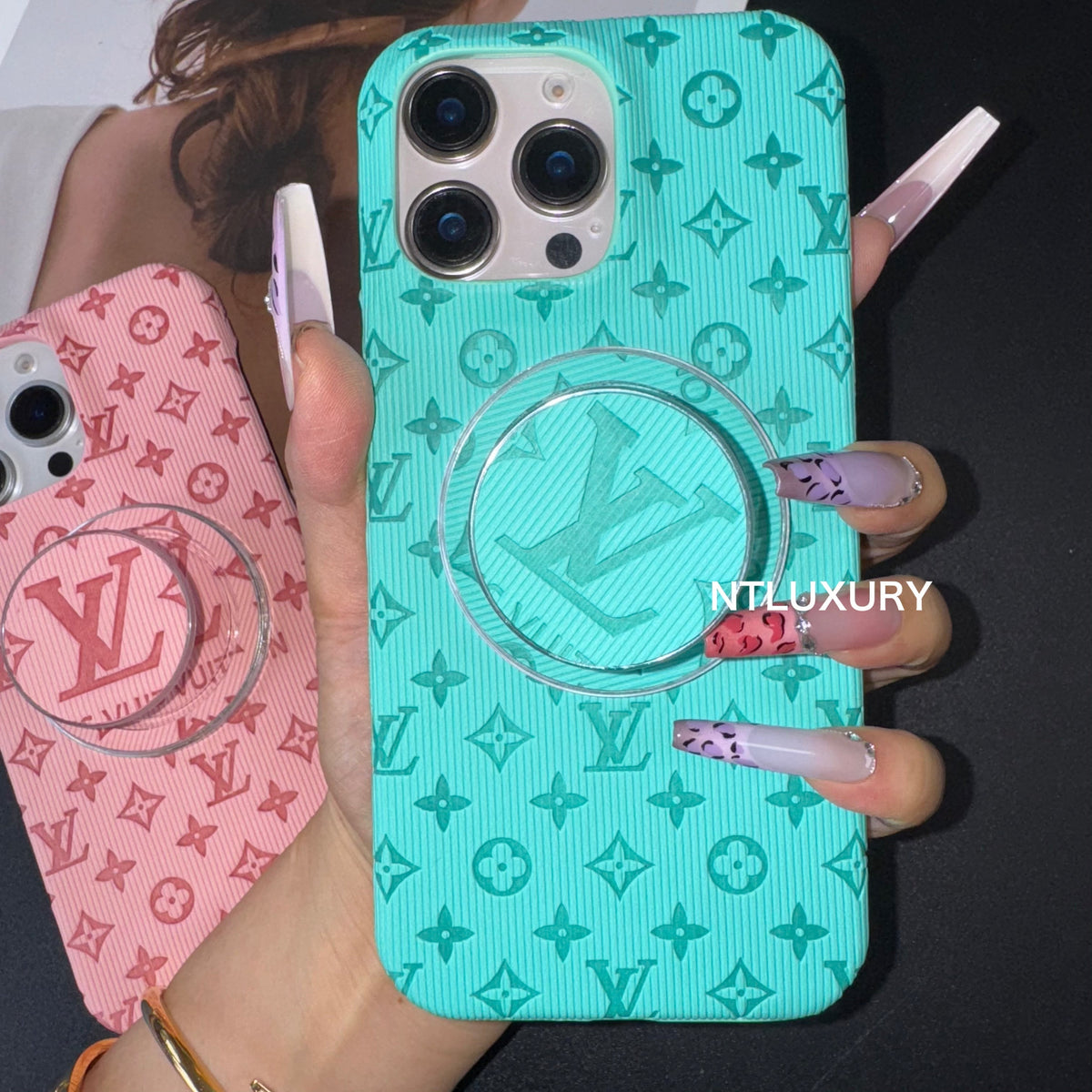 Coque iPhone Bonbons Colorés Amour avec Support Magsafe