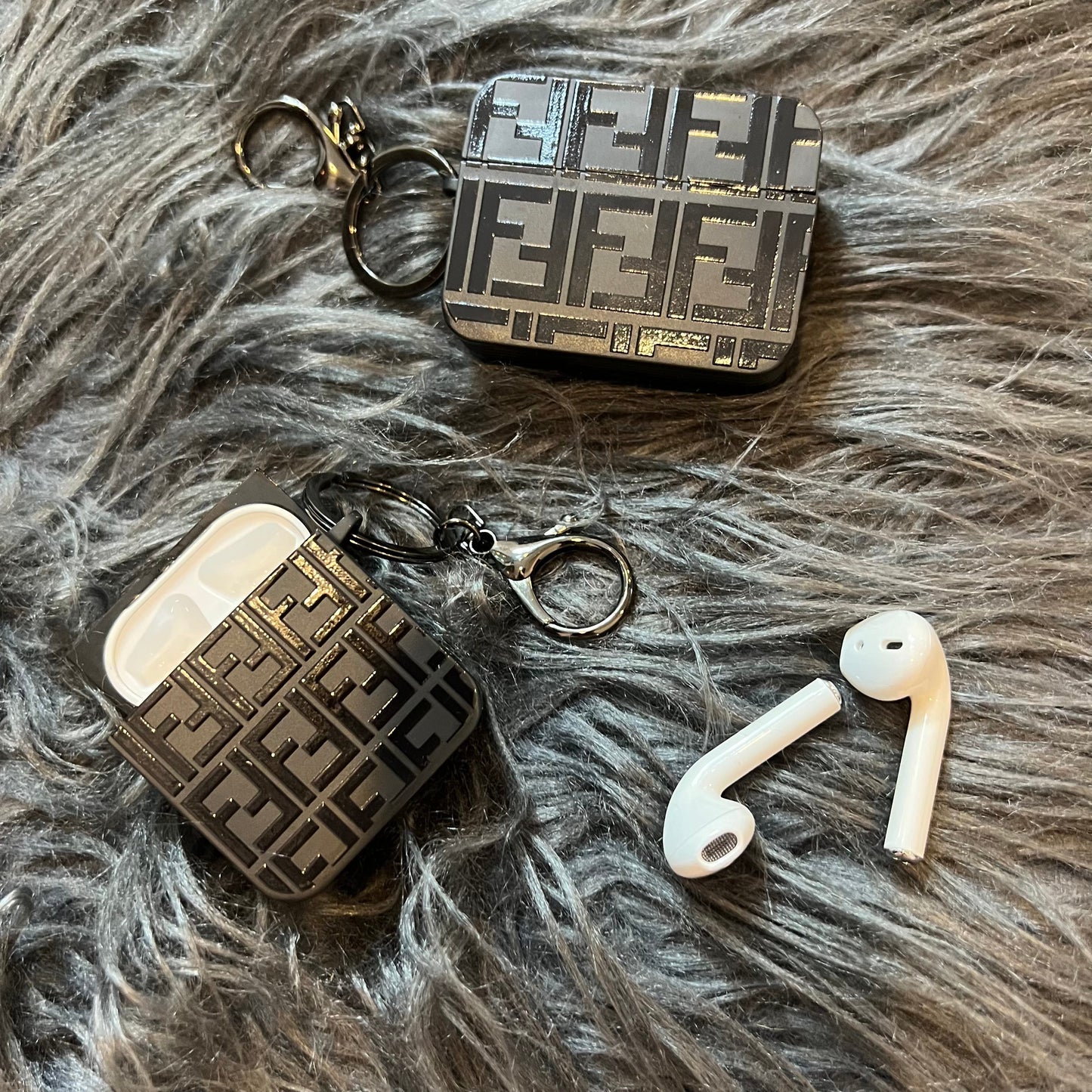 Black Trendy Airpods Case (Fancy)