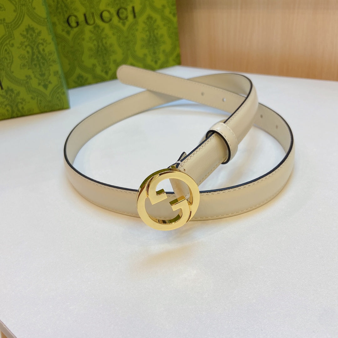 Ceinture de 2,0 cm en tissu neuf avec première couche de cuir de veau fin