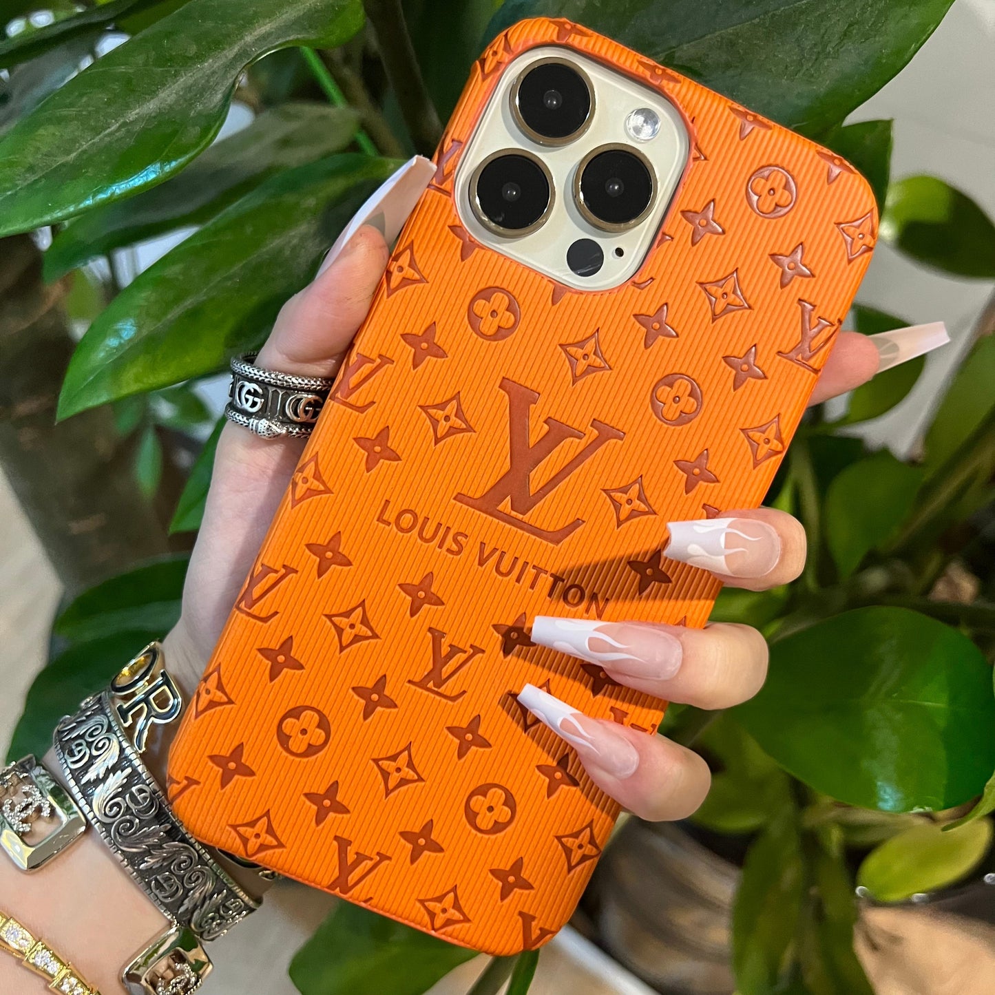 Bunte Liebe Samsung Hülle (Orange)