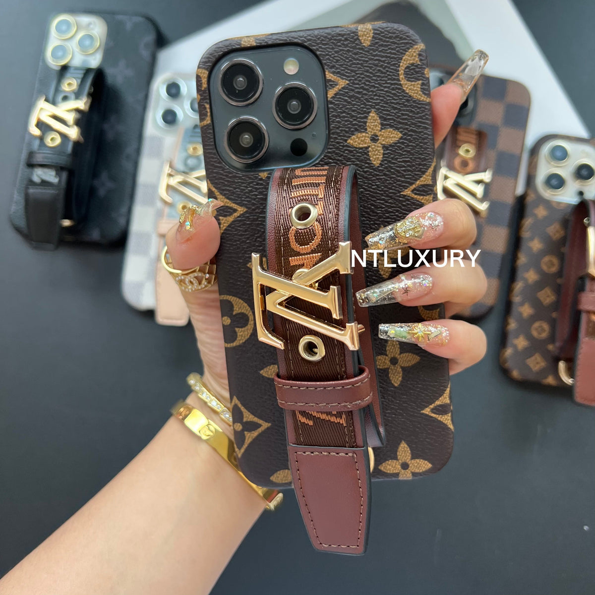 Étui de téléphone à taille unique fantaisie traditionnelle (Amour)