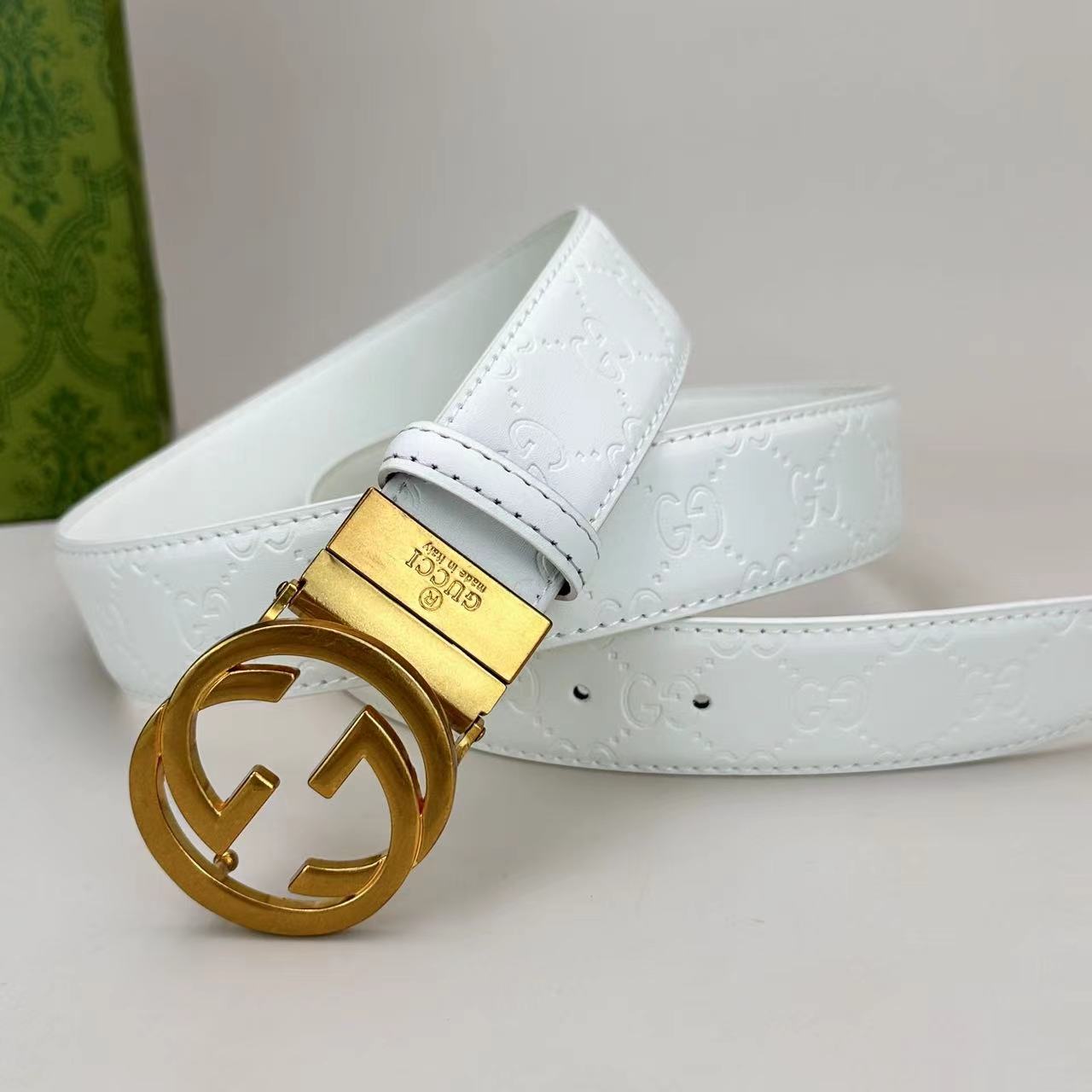 Circle Design Good Belt (White)