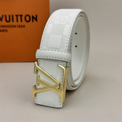 Ceinture classique de couleur (boucle dorée)