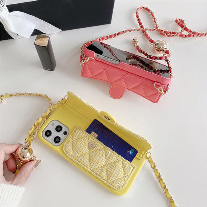 Étui tendance en cuir pour iPhone