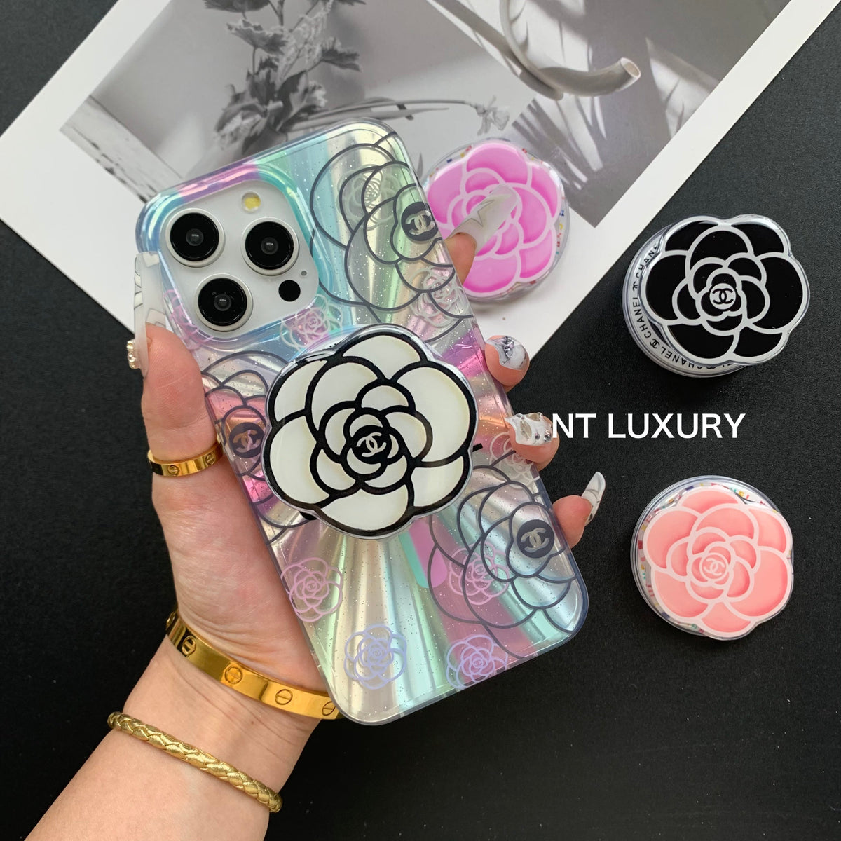 Laser Design with Flower MagSafe iPhone