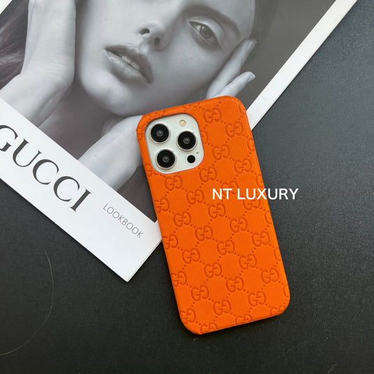 Coque de téléphone colorée et de bonne qualité (Orange)