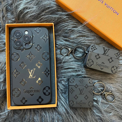Coque de téléphone noire tendance (Full M Love)