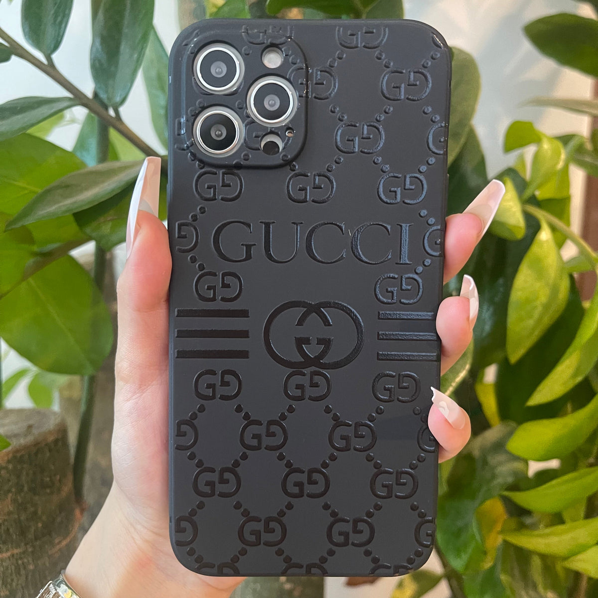 Coque de téléphone noire tendance ( G )