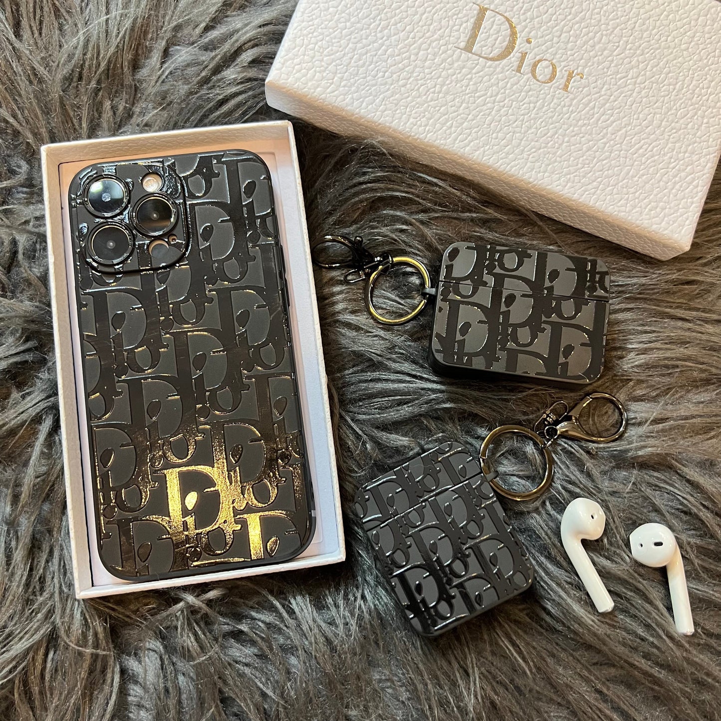 Black Trendy Airpods Case (Big Deal)
