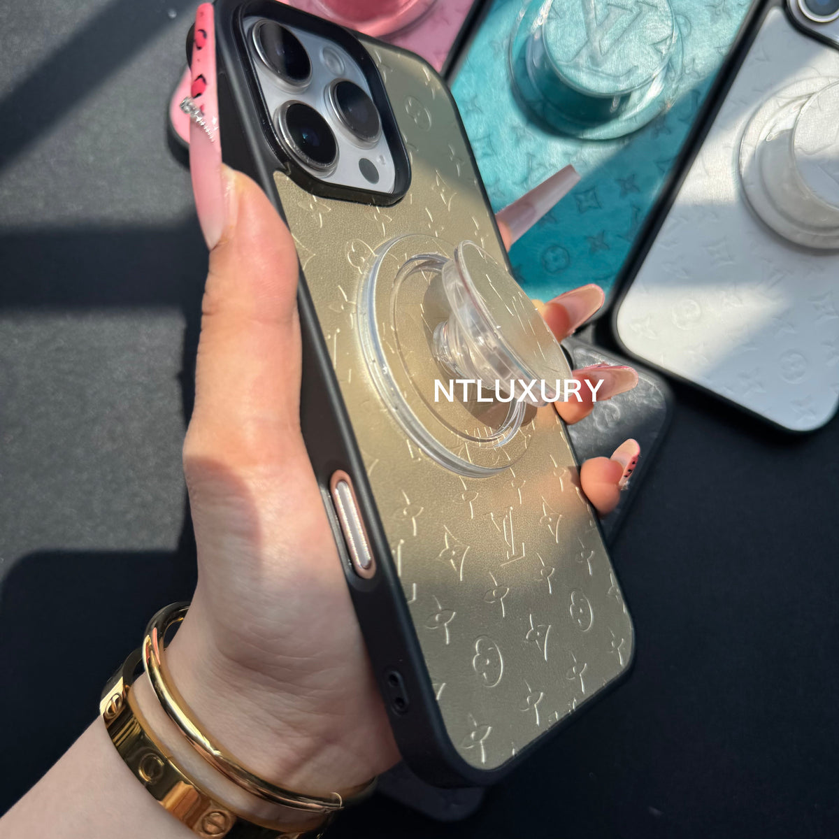 Einzigartige Press Love iPhone Hülle mit Magsafe Halterung