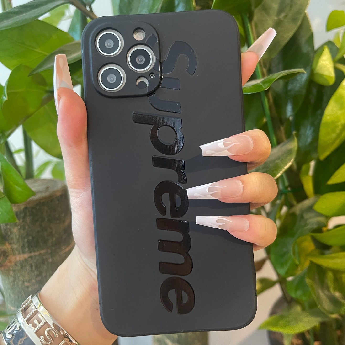 Coque de téléphone noire tendance (Super)