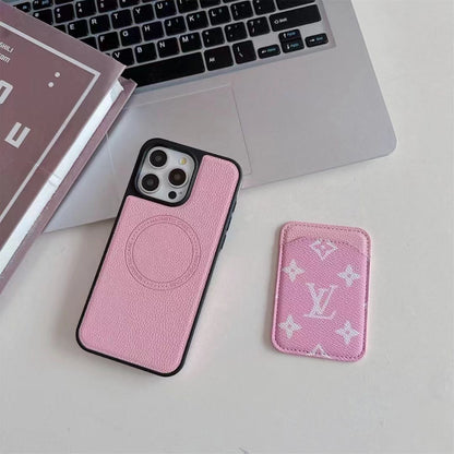 Magsafe Kartenfach Design Handyhülle (Pink Love)
