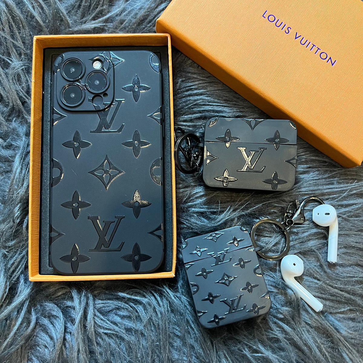 Étui AirPods Noir Tendance (M Love)