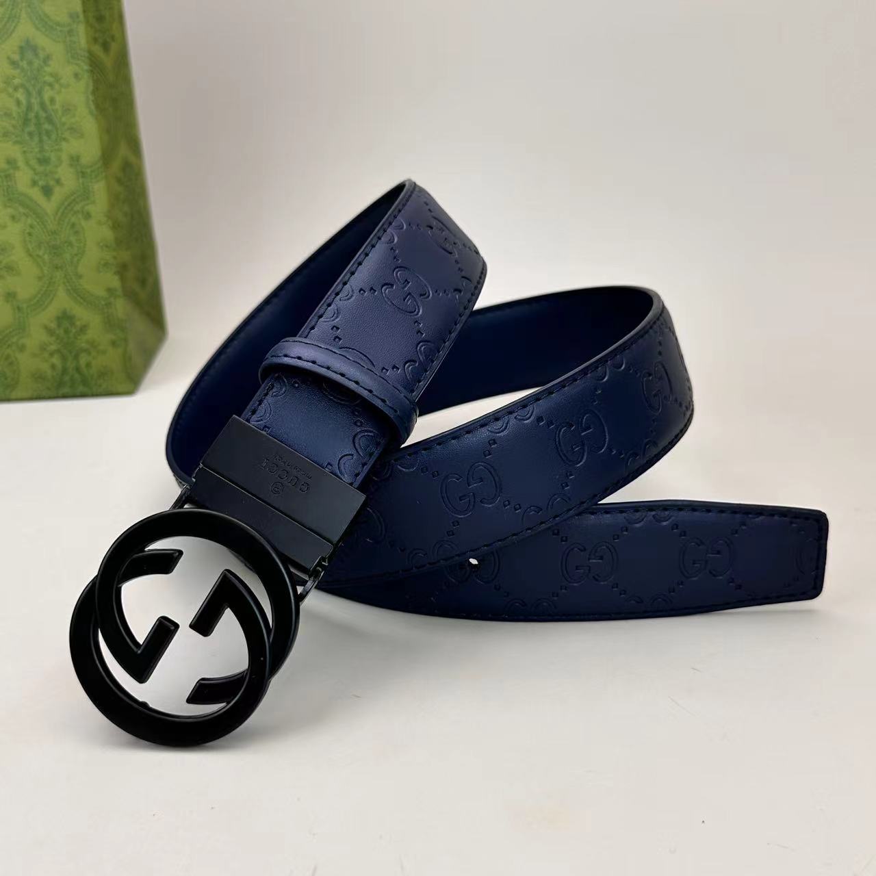 Circle Design Good Belt (Blue)