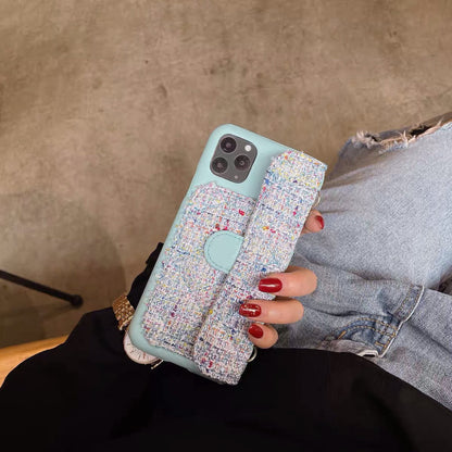 Étui tendance en cuir pour iPhone