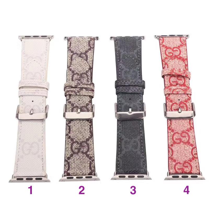 Bracelet de montre fantaisie GG fleuri pour iWatch