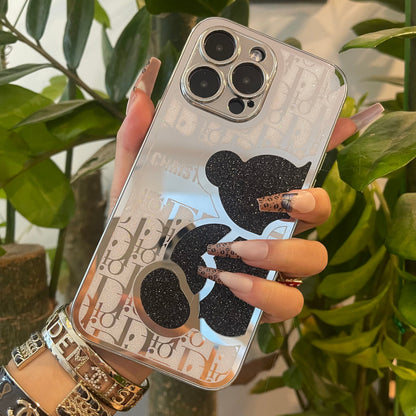 Coque de téléphone Ours Miroir - *UNE FOIS REÇUE, RETIRER LA COUCHE DE PLASTIQUE*