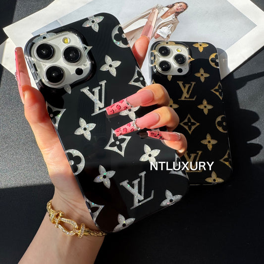 Coque iPhone Amour Doré Argenté