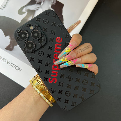 Coque de téléphone noire tendance (Grand amour)