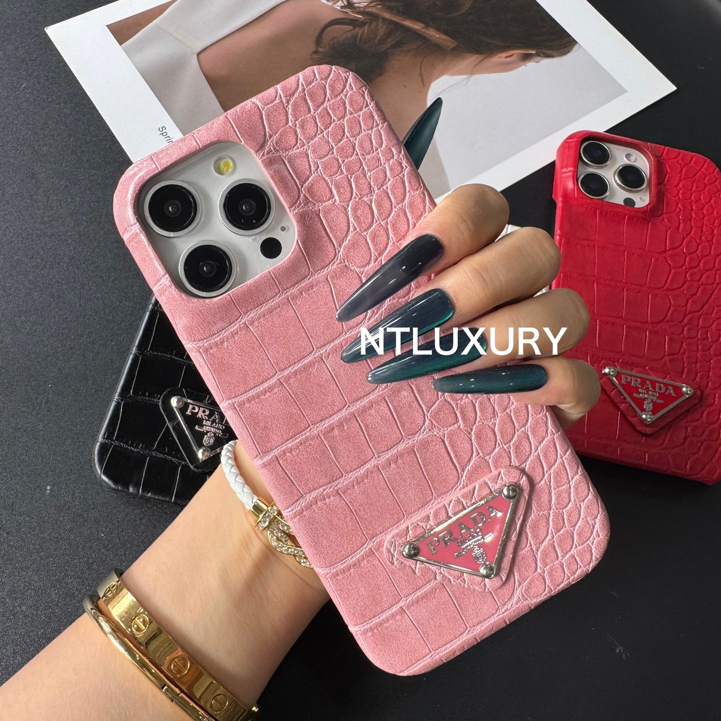 Pure Crocodile Pattern Phone Case