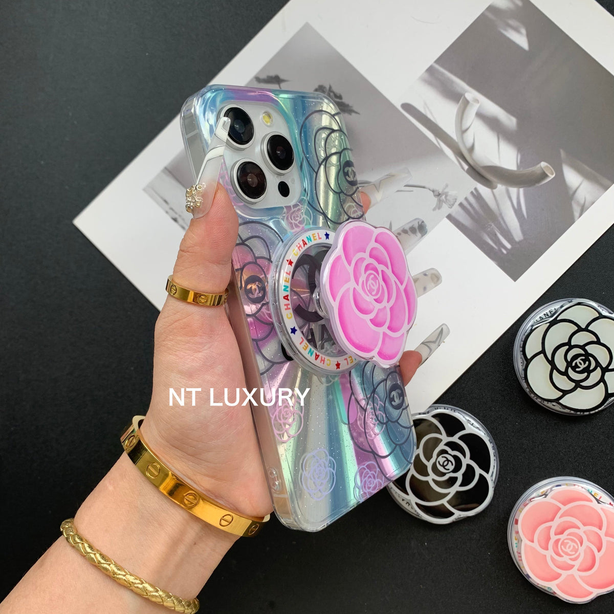 Laser Design with Flower MagSafe iPhone