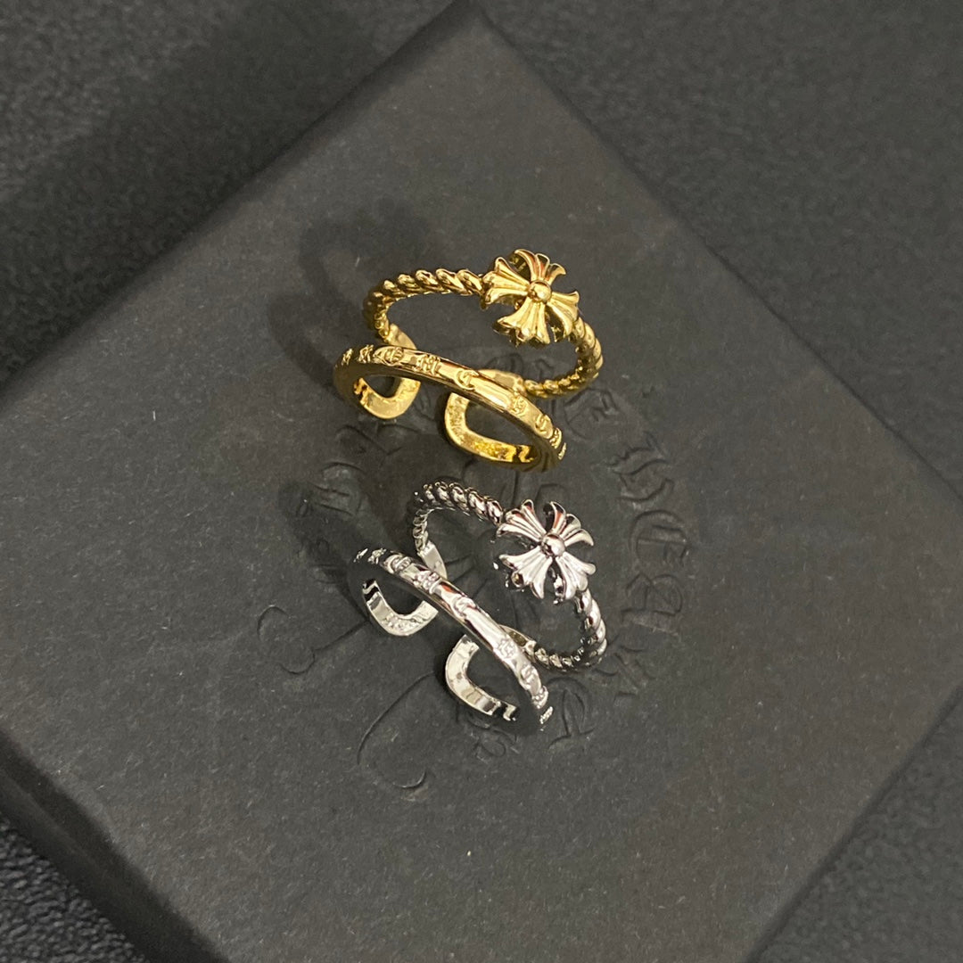 2-farbiger personalisierter offener Ring