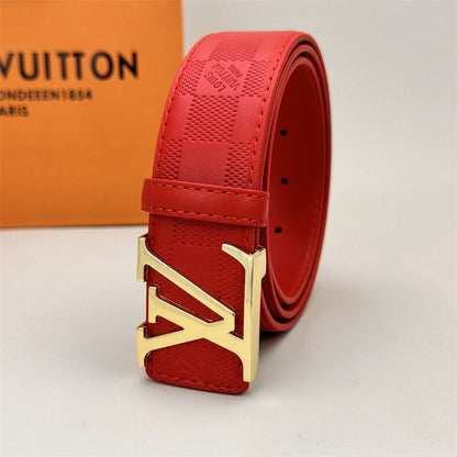 Ceinture classique de couleur (boucle dorée)