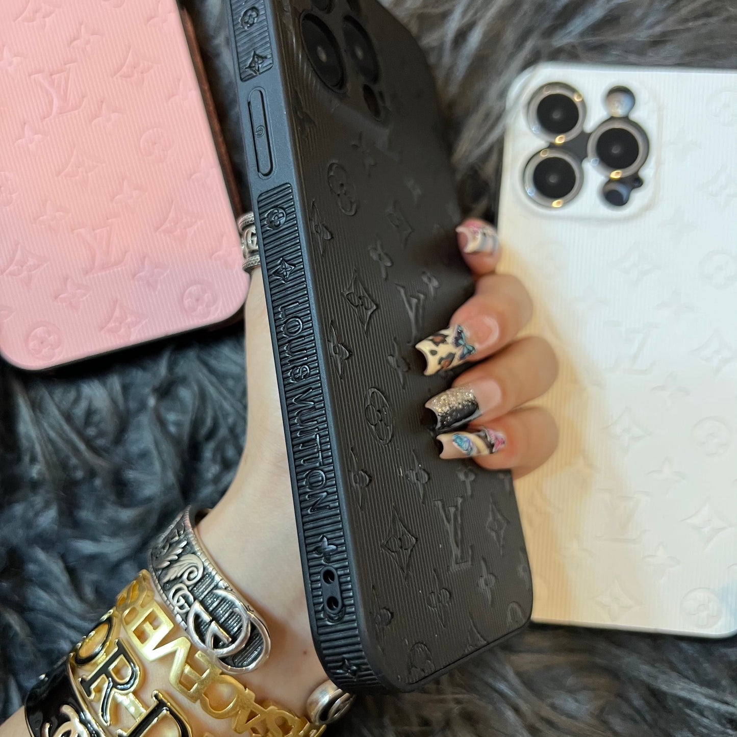 Coque de téléphone Colorful Love avec protection de caméra