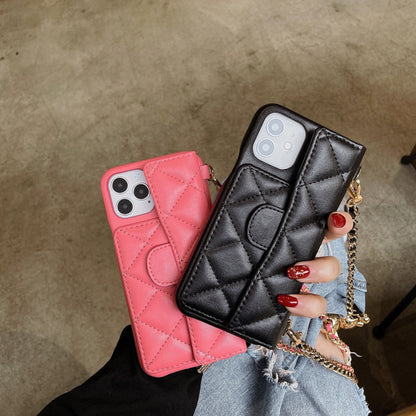 Étui tendance en cuir pour iPhone