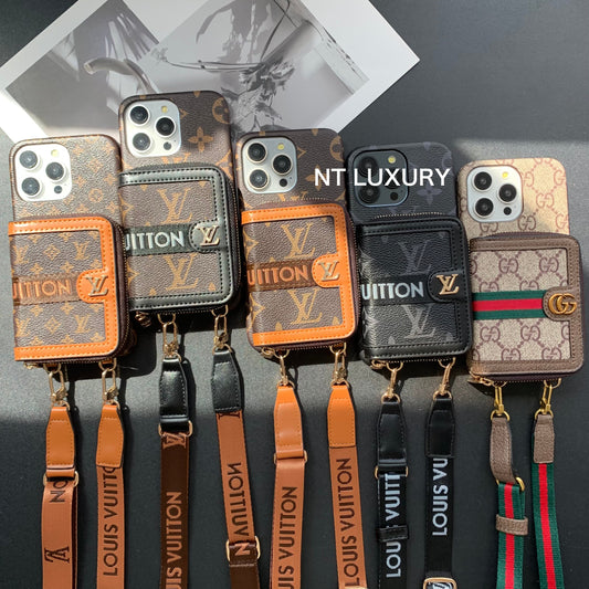 Einzigartige Handtaschen-Handyhülle mit Streifen (3er-Set)
