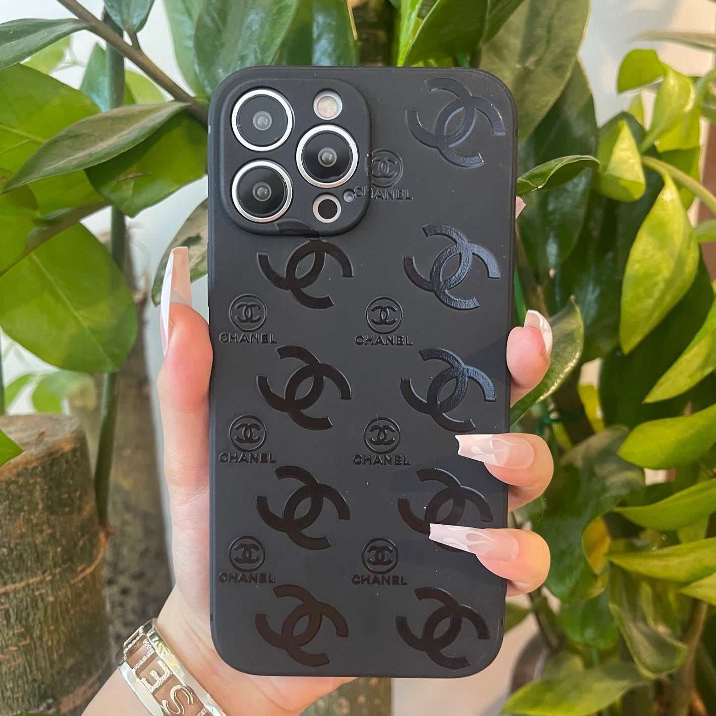 Black Trendy Phone Case ( C )