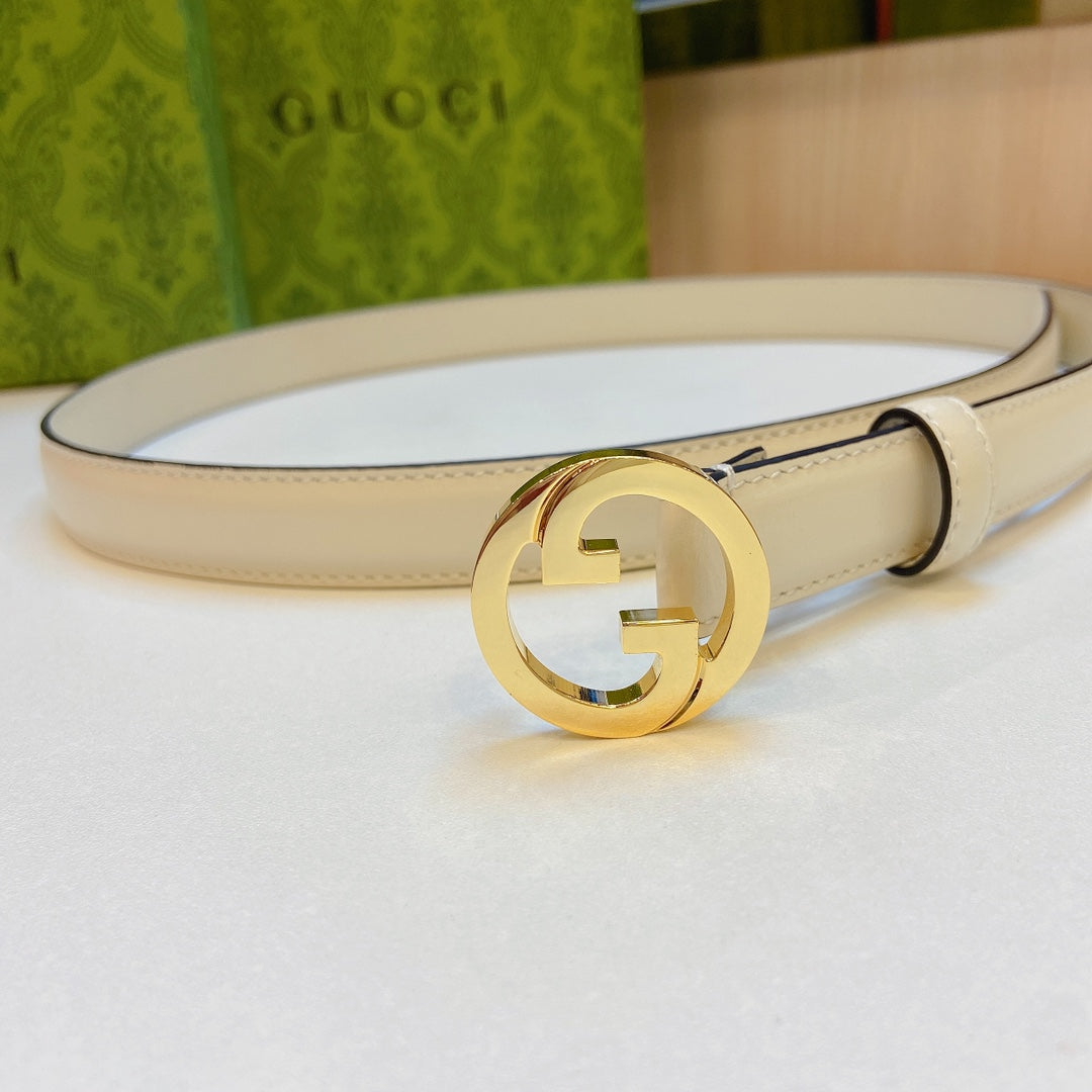 Ceinture de 2,0 cm en tissu neuf avec première couche de cuir de veau fin
