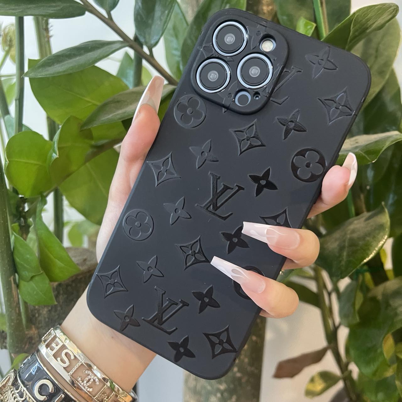 Coque de téléphone noire tendance (Petit amour)