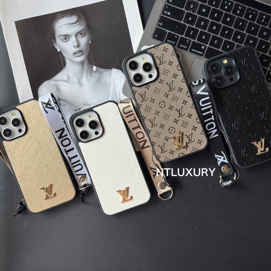 Coque de téléphone Pure Press Floral Design avec rayures
