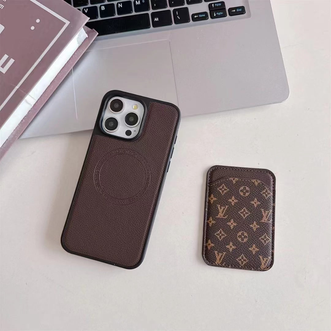 Magsafe Card Pocket Design Phone Case (Small Love 2)